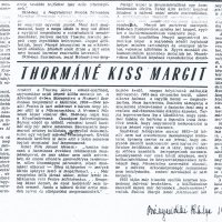 Balázsné Csizér Lilla: Thormáné Kiss Margit